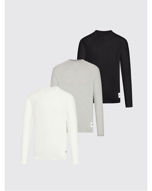 Jil Sander Blue Set Of 3 Basic Cotton T-Shirts for men