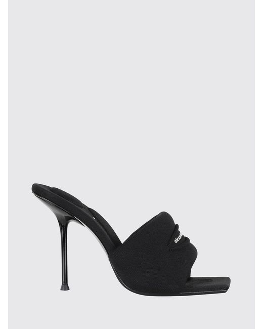 Alexander Wang Black Julie Slash Mesh Mules