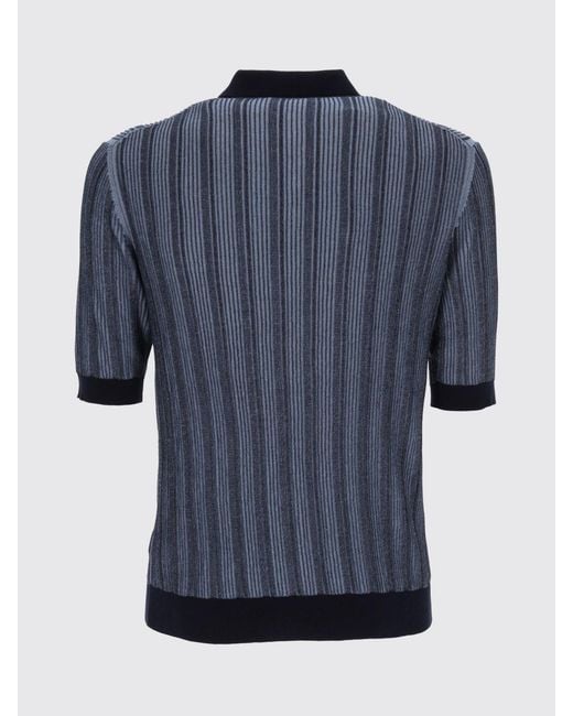 Ballantyne Blue Cotton Polo Shirt for men