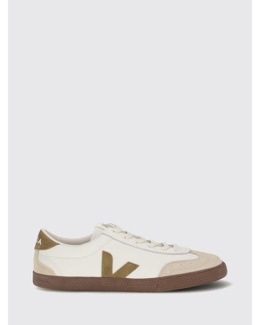 Veja White Volley Sneakers Tent Bark for men