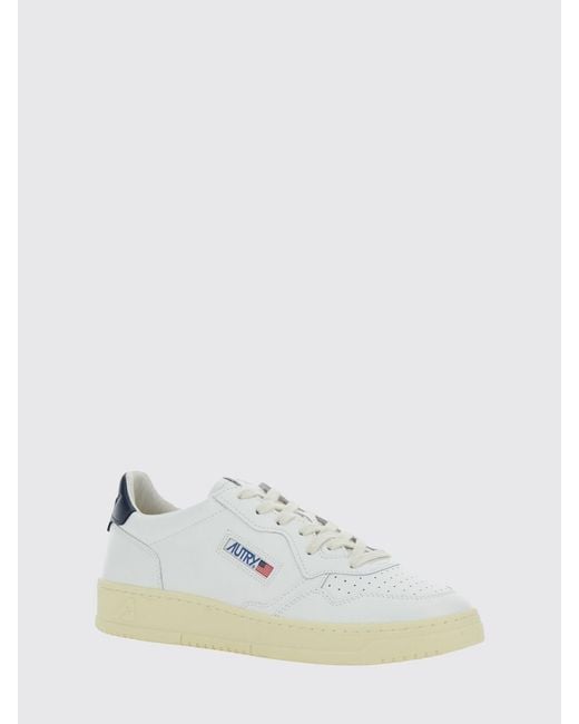 Autry White Medalist Low Sneakers for men