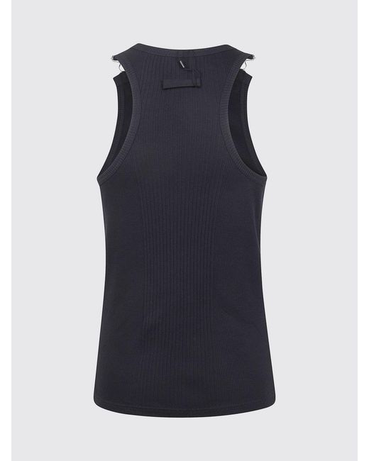 Jean Paul Gaultier Black Cotton Tank Top