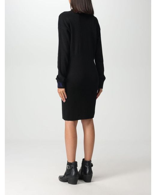 Armani exchange black dress online