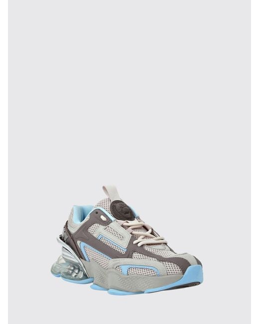 Philipp Plein White Runner Ps Thunder Mix Low-Top Mesh Sneakers With Notched Sole for men