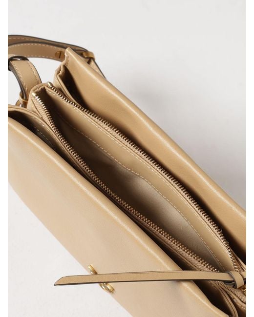 Pinko Natural Mini One, Two, Three Leather Bag