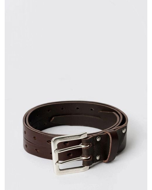 Our Legacy Black Leather Belt for men