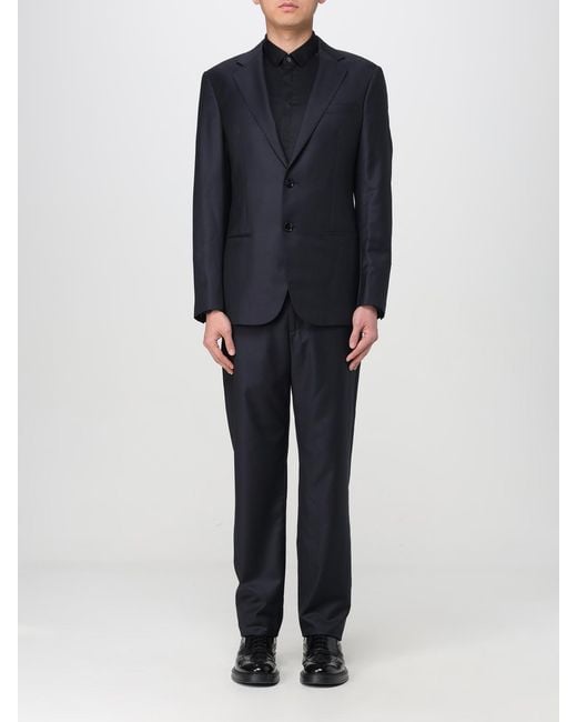 Giorgio Armani Blue Classic Suit Twopiece for men