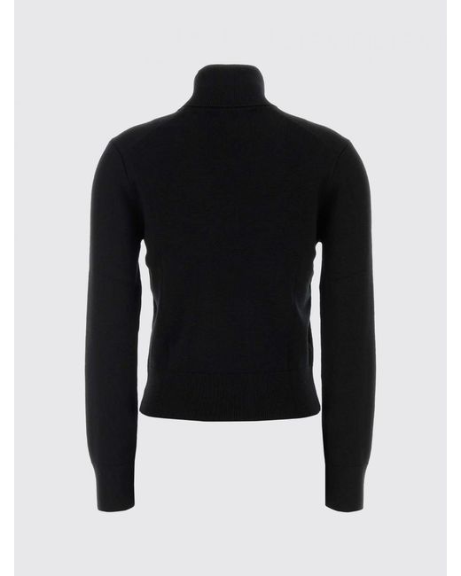 AMI Blue Rollkragenpullover Aus Merinowolle Mit Logo