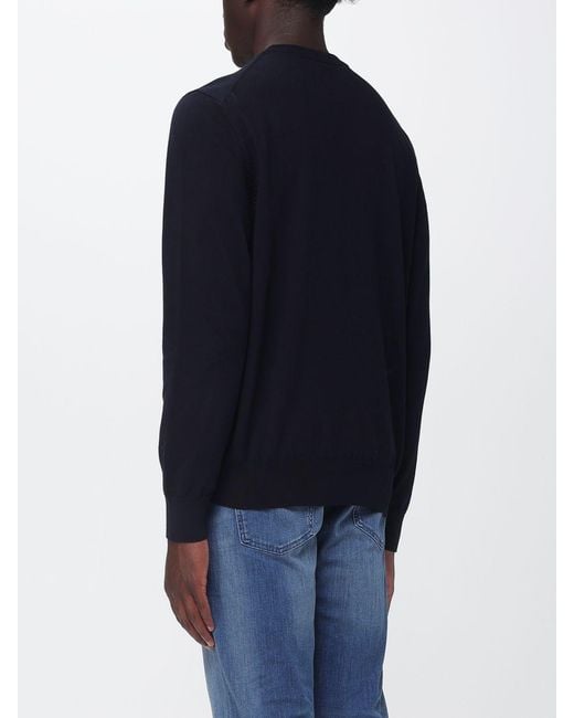 Boss Blue Basic Cotton Crew Neck Knit Top for men