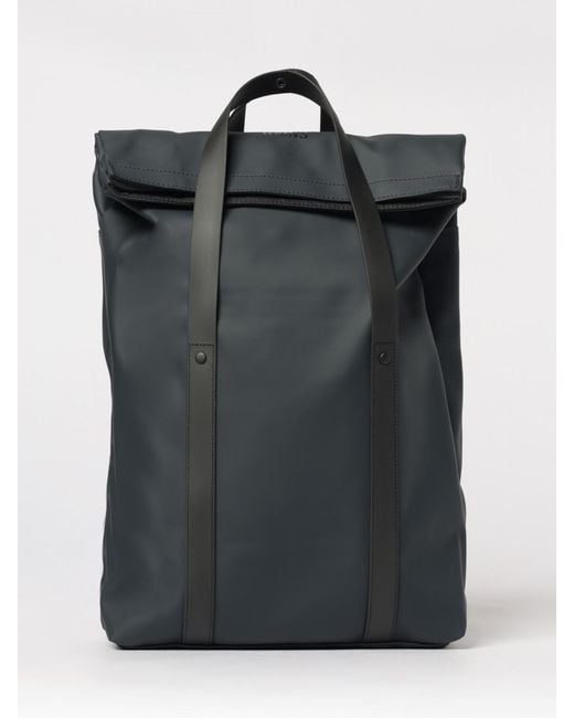 Rains Black 2 Way Tote Backpack for men