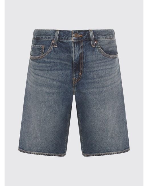Levi's Blue Cotton Denim Shorts