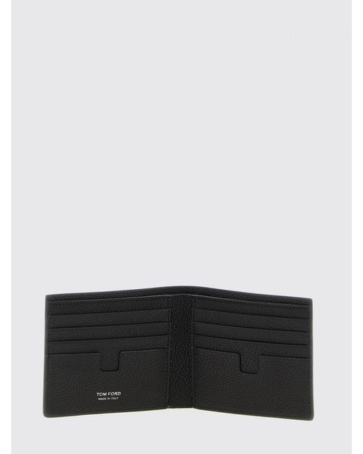 Tom Ford White Hammered Leather Wallet for men