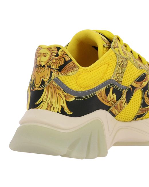 yellow and blue versace sneakers