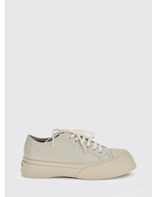 Marni Natural Pablo Leather Sneakers for men