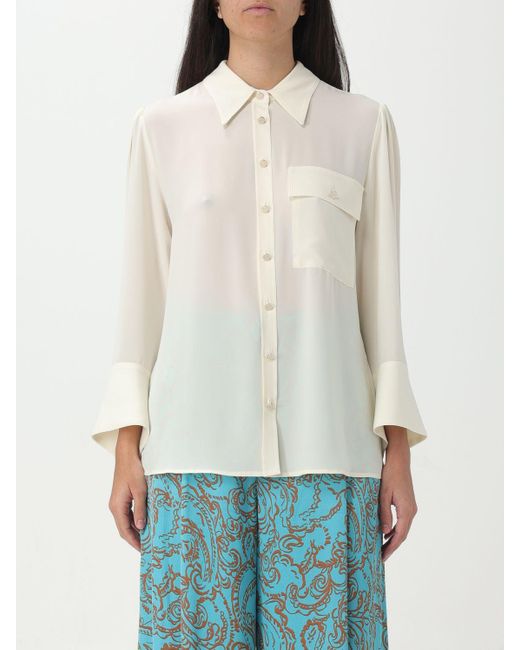 Camicia in crêpe di Liu Jo in White