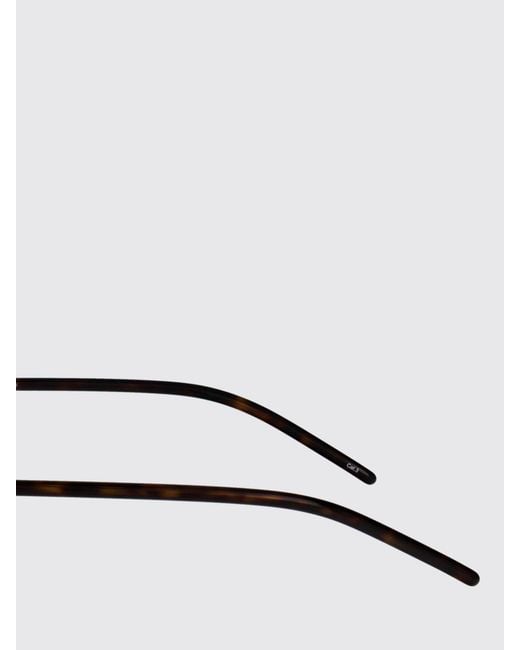 McQueen White Am0563S Acetate And Metal Sunglasses
