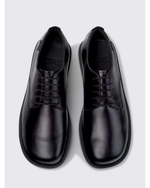 Camper Black Don Derby Shoes for men