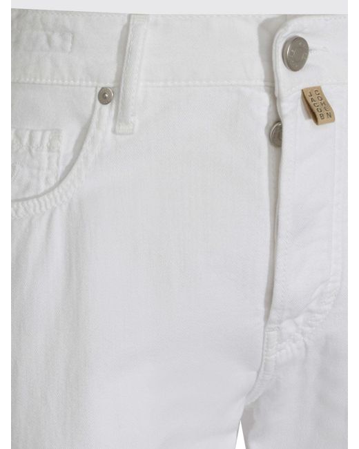 Jacob Cohen White Slim Fit Denim Jeans for men