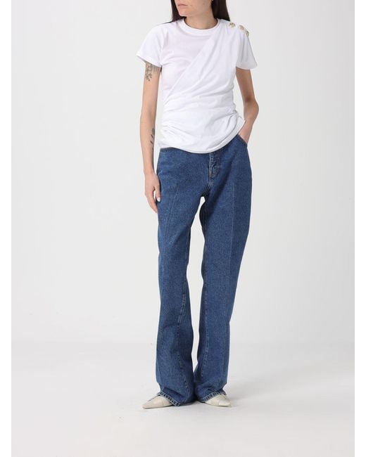 Balmain Blue Flared Jeans