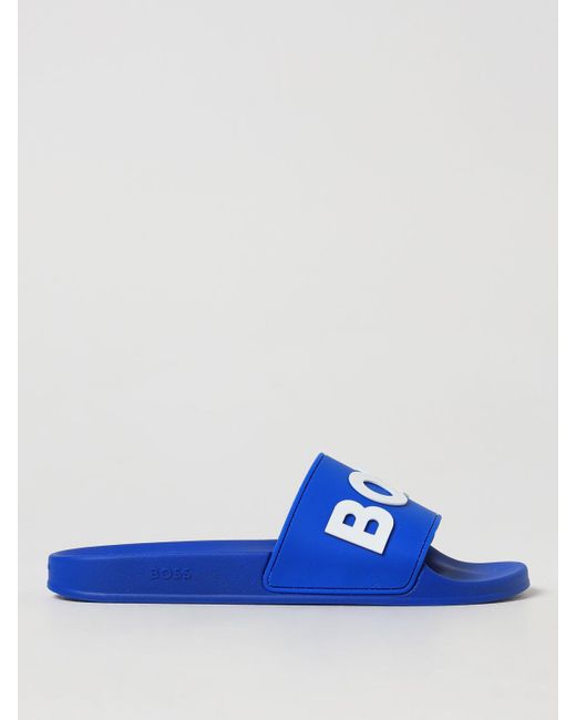 Boss Blue Sandals for men