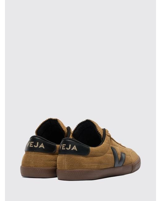 Veja Natural Panenka Quilted Suede Sneakers With Contrast Logo for men