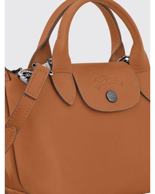 Longchamp Brown Le Pliage Xtra Leather Bag