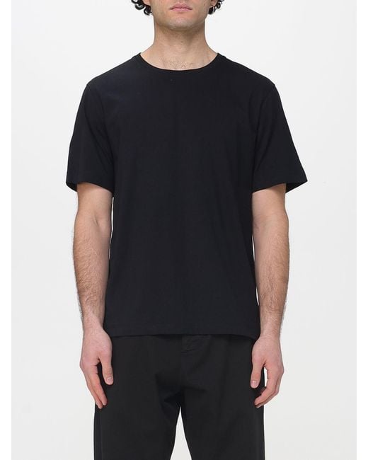 T-Shirt Basic di Laneus in Black da Uomo