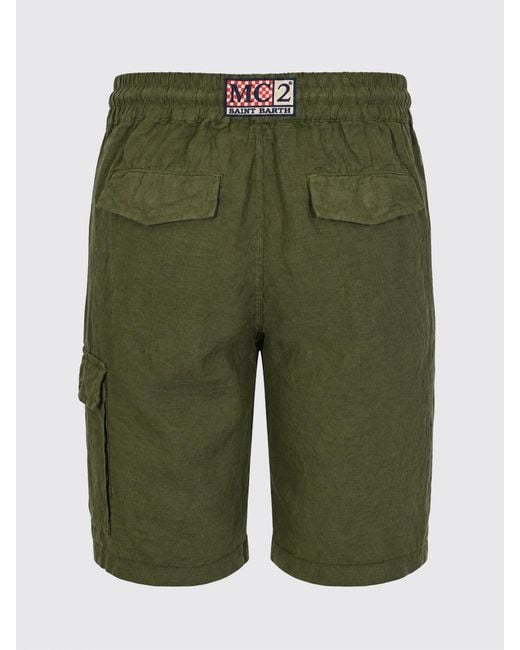 Mc2 Saint Barth Green Shorts for men