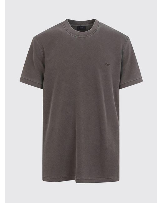 Camiseta Básica De Algodón Fay de hombre de color Gray