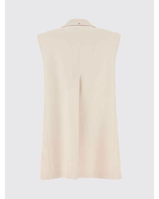 Chaleco Campale De Crepé Elástico Sportmax de color Natural