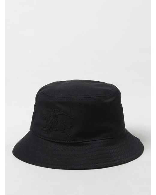 Cappello con logo ricamato di Burberry in Black da Uomo