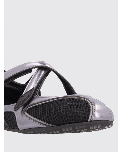 The Attico Black Floor 01 Mesh Ballerina