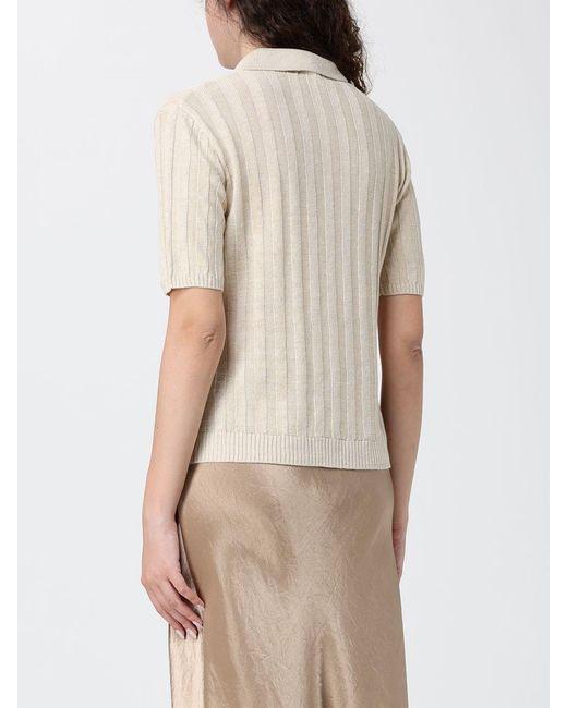 Max Mara Natural Short-Sleeved Slim Fit Polo