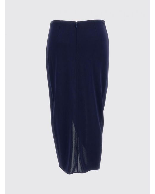 Stella McCartney Blue Asymmetric Draped Mini Skirt