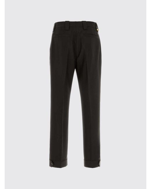 Versace Black Wool And Mohair Tailored Trousers for men