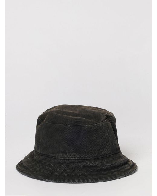 Our Legacy Black Nebula Cotton Twill Hat With Paint Splatters for men