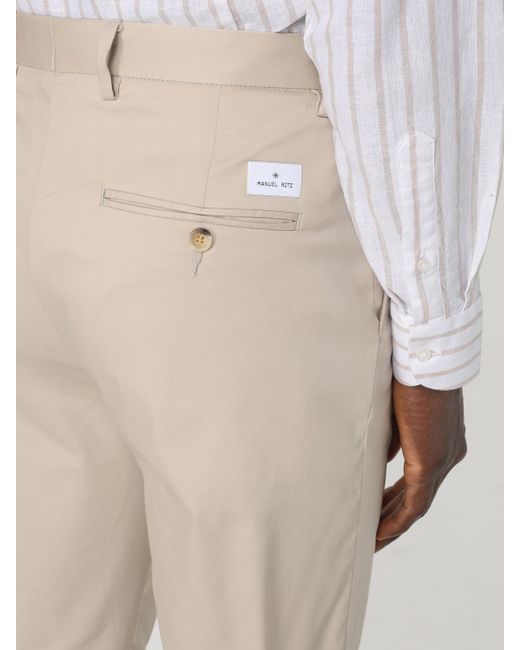 Manuel Ritz Natural Trousers for men