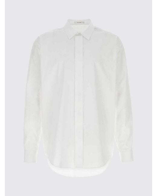 The Row White Classic Cotton Poplin Shirt for men