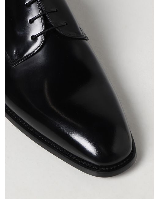 Doucal's Black Brogue Shoes for men