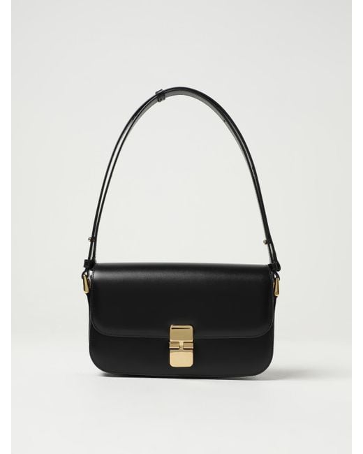 A.P.C. White Schultertasche Damen