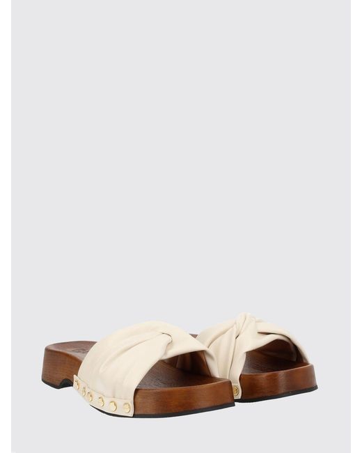 Ganni Multicolor Tia Studded Recycled Leather Mules With Low Heel