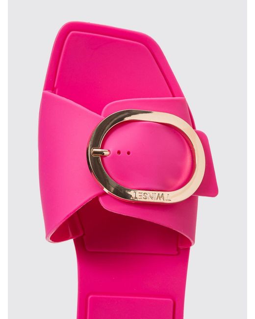 Twinset Pink Pvc Sandal
