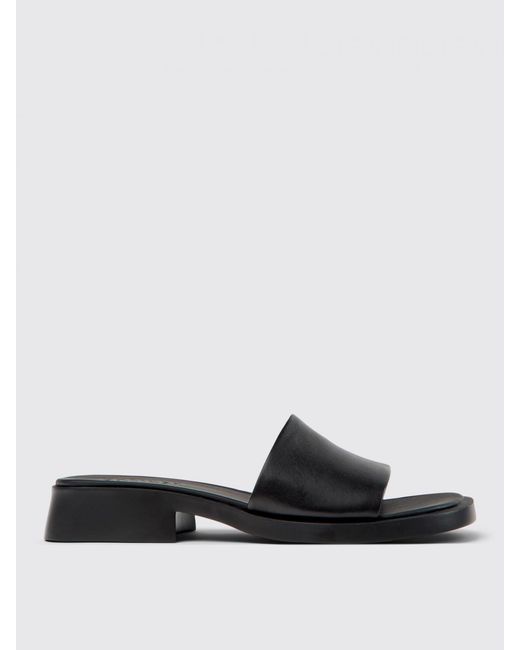 Camper White Flat Sandals
