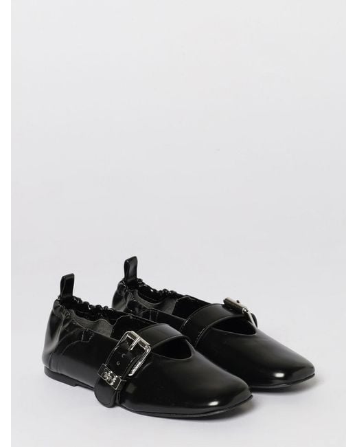 Ganni White Sue Ballerinas