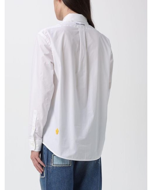 Marc Jacobs Gray Cotton Shirt With Logo