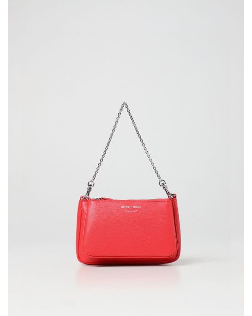 Emporio Armani Shoulder Bag in Red Lyst