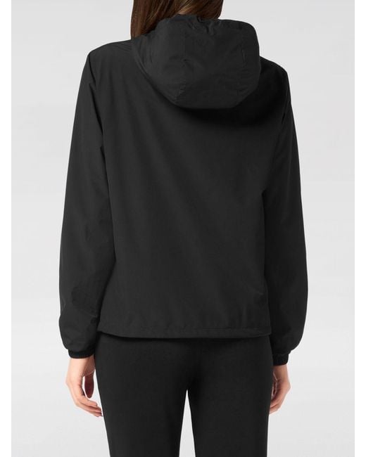 Philipp Plein Black Hooded Windbreaker Jacket