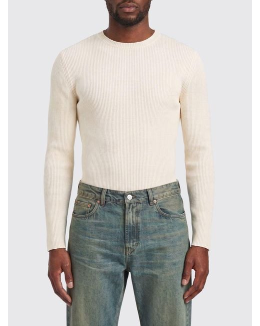 Our Legacy White Silk Crew Neck Jumper for men