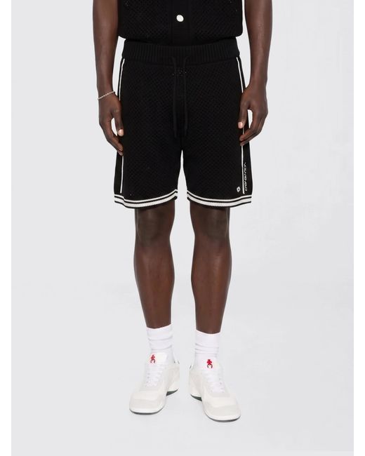 Casablanca Black Crochet Shorts for men