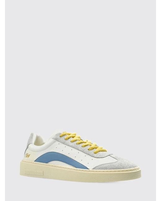 DSquared² White Rider Leather Sneakers for men